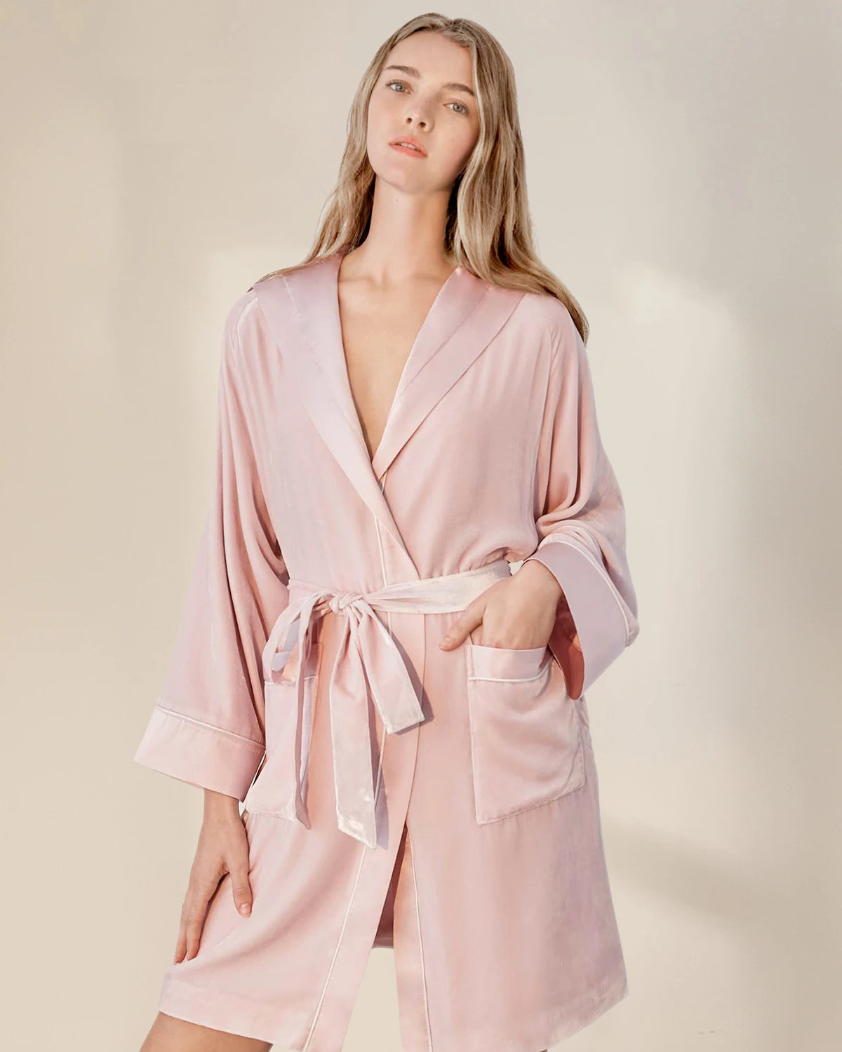 Women's Silk Velvet Robe | Short Hooded Bridal & Bridesmaid Robes ...