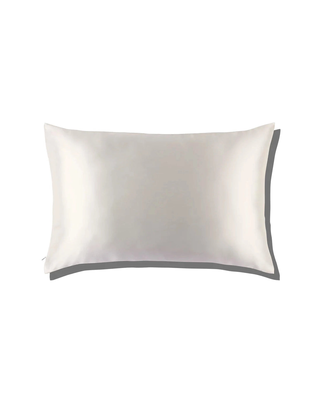 19 Momme Silk Zippered Pillowcase, White