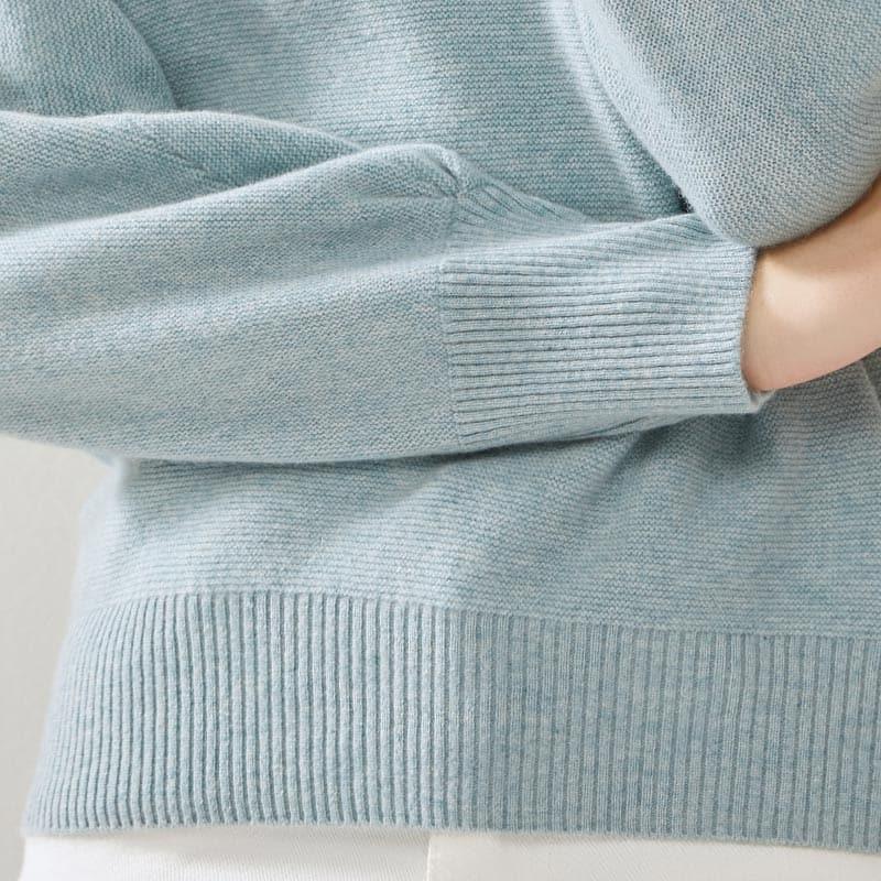 Sexy V-Neck Cashmere Sweater - Daisysilk