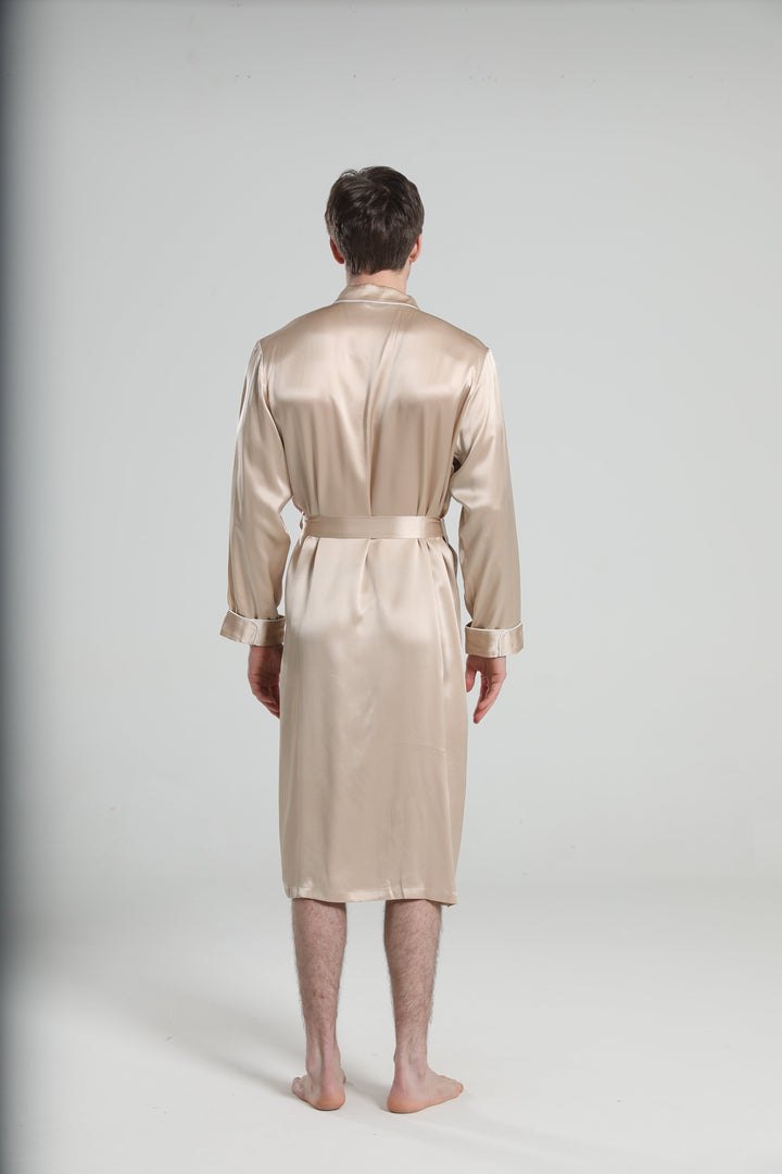 Classic Sleep Robe Pajamas For Men, Champagne