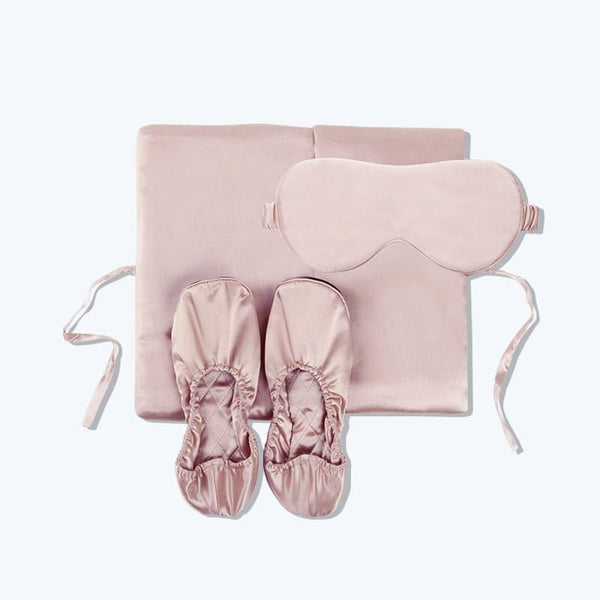 Daisysilk 3-Piece Silk Travel Set, Pink