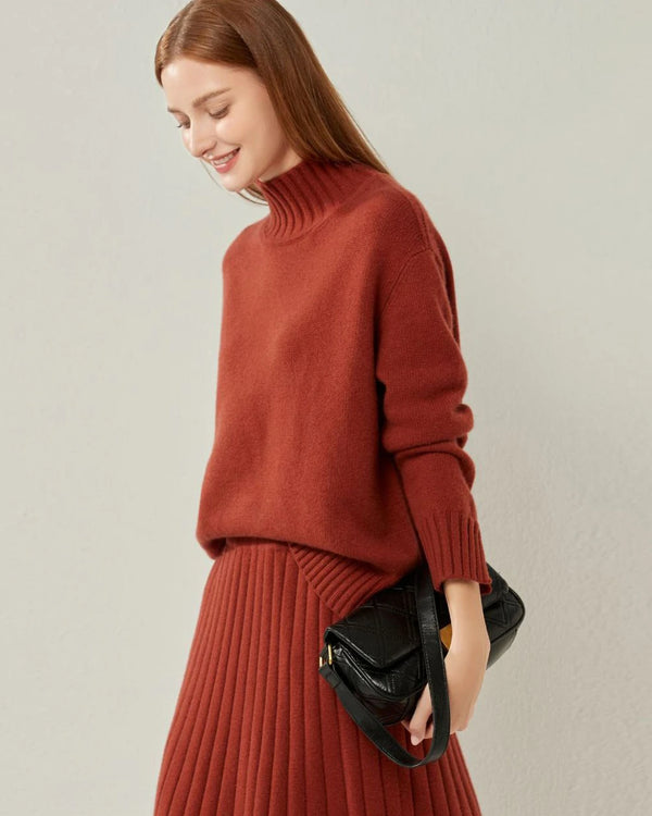 Oversized Turtleneck Cashmere Sweater
