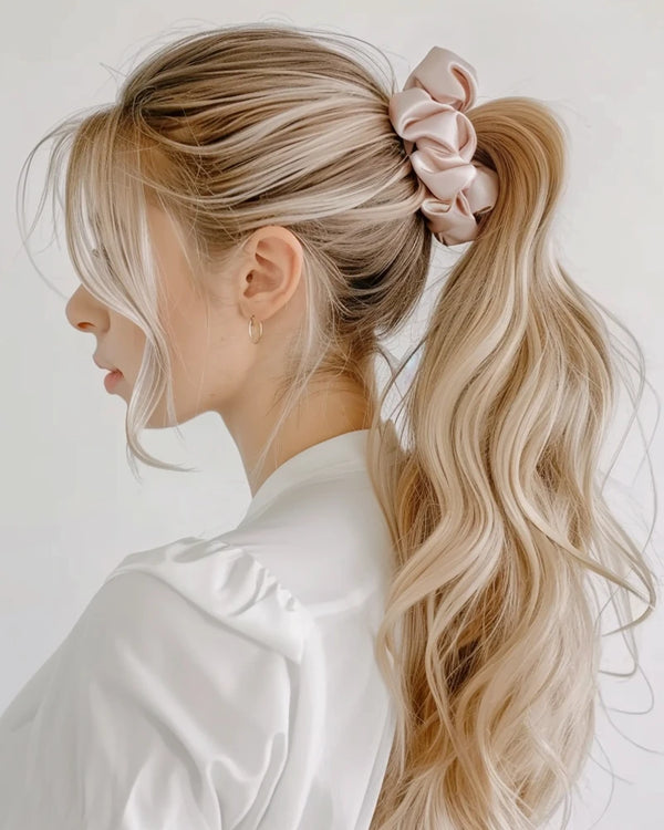 22 Momme 5CM Large Light Silk Hair Bands